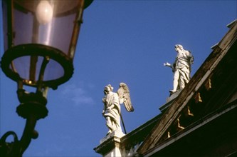 Venice, Detail of Santa Maria della Salute church