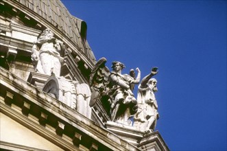 Venice, Detail of Santa Maria della Salute church