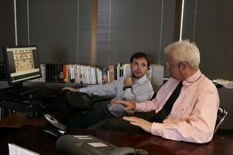 Romain Sardou and his publisher Bernard Fixot