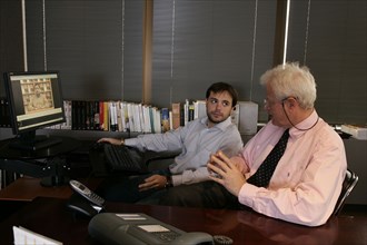 Romain Sardou and his publisher Bernard Fixot