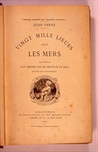 Page de garde de "Vingt mille lieues sous les mers", de Jules Verne