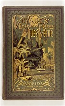 Jules Verne, couverture du livre "De la terre à la lune"