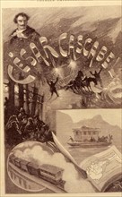 Jules Verne, drawing taken from 'Cesar Cascabel'