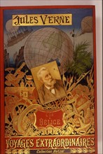 Jules Verne, couverture de "L'île à Hélice'