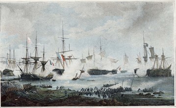 Combat dans la baie d'Algeciras près de Trafalgar (6 juillet 1801)