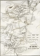 Plan de la bataille d'Iéna
