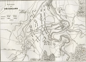 Plan de la bataille de Friedland
