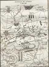 Map of the Battle of Lützen