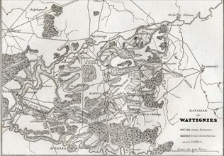 Map of the Battle of Wattignies
