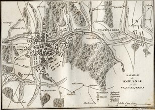 Map of the Battle of Smolensk