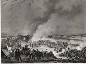 D'après Bacler d'Albe, Napoléon visite les bivouacs à la veille de la bataille d'Austerlitz (1er décembre 1805)
