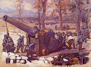 Henry Cheffer - 240-mm gun on a wooden carriage