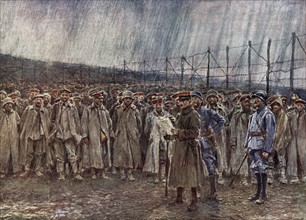 Arrival of German prisoners