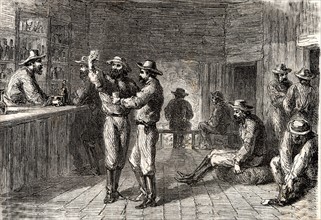 Gold-diggers in a tavern, 1866