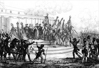 Napoleon distributing Eagles on the Champ de Mars
