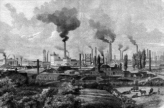 Krupp cannon factory in Essen, 1890