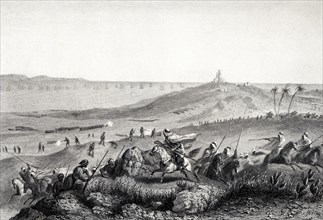 The invasion of French troops in Sidi Fredj, June 14, 1830