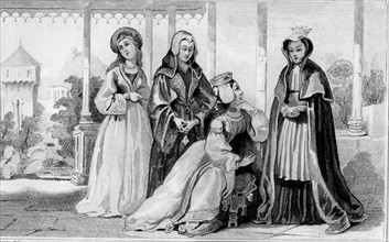 Femmes en costume à l'époque de Henri VII d'Angleterre, 1502