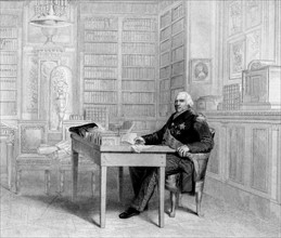 Louis XVIII of France at his desk, 1814