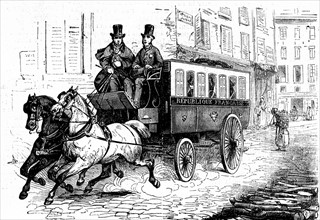 Mail delivering in 1848