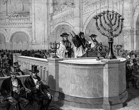 Inauguration de la nouvelle synagogue - Rue de la Victoire à Paris