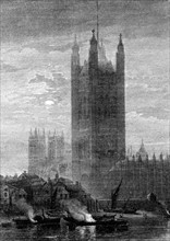 Victoria Tower - London. 19th century