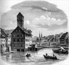 Vue de Nuremberg - Allemagne. 19e siècle