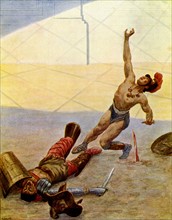 Gladiators fight