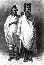 Senegalese women wearing traditional costumes