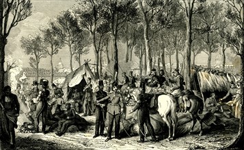 Occupation of Paris on 6th July 1815
