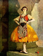 Portrait de la danseuse italienne Aïda Boni