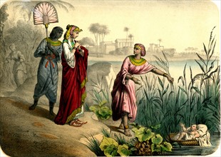 Moïse sauvé des eaux - 19e siècle