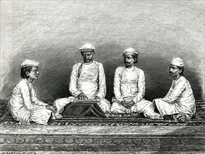 Brahmanes du Bengale priant