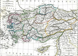 Carte de l'Asie mineure ancienne