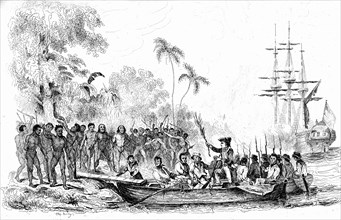 Débarquement de James COOK à Tanna, VANUATU en 1774