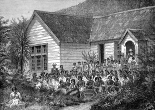 Ecole de Maoris en Nouvelle Zélande