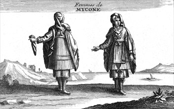 Femmes de MYKONOS (Ancienne MYCONE) Grèce