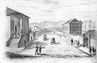 SYDNEY, Australie, Georgr street en 1834