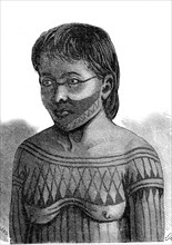 Femme indienne Mondurucu du Brésil