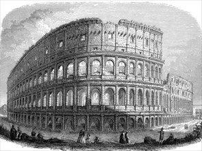 Le Colisée en 1856 à ROME