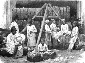 Marchands de coton à BOMBAY