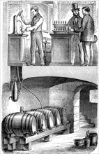 Pompe à tirer la bière en 1876