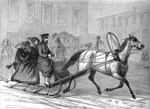 Un trainau à MOSCOU EN 1861