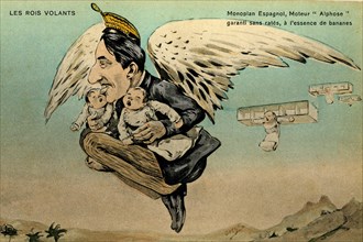Caricature du Roi d'Espagne, Alphonse XIII