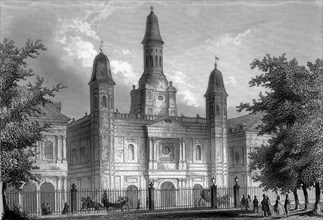 Cathédrale de La Nouvelle Orleans en 1866, USA