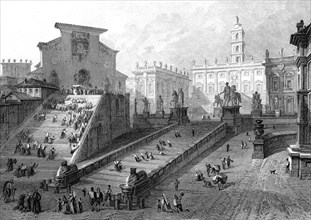 Le Capitole à ROME en 1861