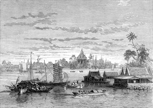 Le port de BANGKOK en 1862