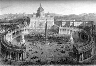 LE VATICAN, Rome en 1861