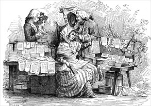 Une marchande de journaux en 1791