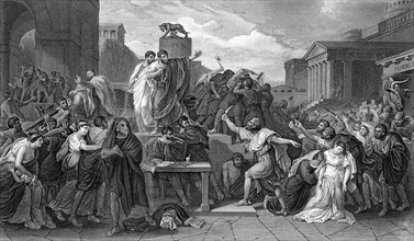 Mort de Virginie ou Verginia à Rome